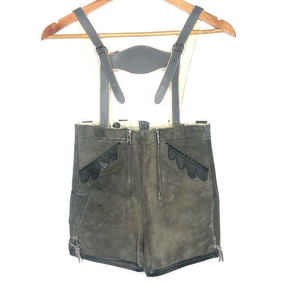 Vintage Pants - VINTAGE | Suede & Leather Lederhosen Oktoberfest